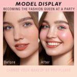 16 Colours Blush Contour Highlighter Make-up Palette, All-in-One Shimmer... - Image 6