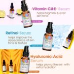 GLEOW Retinol Serum for Face, Vitamin C with Hyaluronic Acid Face Seru... - Image 4