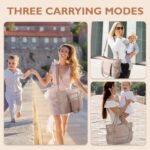mommore Diaper Bag Tote with Stroller Organizer Puffer Bag Giant Capac... - Image 3