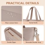 mommore Diaper Bag Tote with Stroller Organizer Puffer Bag Giant Capac... - Image 7