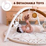 Tummy Time Exercise Mat, Macrame Child Play Gymnasium Mat with 6 Removable T... - Image 4