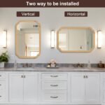 WallBeyond 20" x 30" Wooden Mirror Rounded Nook Arch Wall Mirror with ... - Image 3