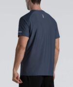 Males's Cooling Ice Silk Working Shirts Fast Dry Brief Sleeve Athletic ... - Image 4