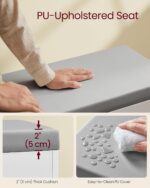 VASAGLE Shoe Bench with Cushion, Storage Bench with Padded Seat, Entry... - Image 5