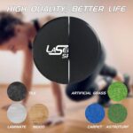 Laser Sports activities Twin Sided Train Gliding Disc - Core Sliders and 4 Res... - Image 3
