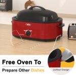Sunvivi Roaster Oven with Self-Basting Lid,20 Quart Electrical Roaster w... - Image 3