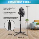 Consolation Zone Electrical Oscillating Pedestal Fan, Stand Fan, 16 inch, 3 ... - Image 8