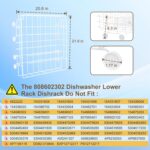 UPGRADED 808602302 Dishwasher Decrease Rack Alternative Suitable with F... - Image 5