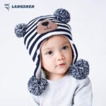 LANGZHEN Toddler Youngsters Toddler Winter Hat,Earflap Knit Heat Cap Fleece L... - Image 4