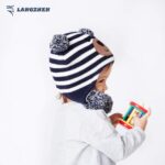 LANGZHEN Toddler Youngsters Toddler Winter Hat,Earflap Knit Heat Cap Fleece L... - Image 5