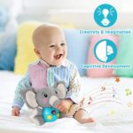 Aitbay Plush Elephant Music Child Toys 0 to six Months, Cute Stuffed Anim... - Image 3