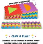 TOYVELT Foam Puzzle Flooring Mat for Children 12x12-16 Interlocking Play Mat ... - Image 6