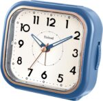4.5" Classic Retro Analog Alarm Clock, Tremendous Silent Non Ticking Clock ... - Image 3