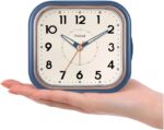 4.5" Classic Retro Analog Alarm Clock, Tremendous Silent Non Ticking Clock ... - Image 5