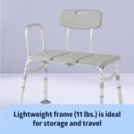 Medline Switch Bench for Bathtubs and Showers, Adjustable Bathe Ben... - Image 6