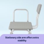 Medline Switch Bench for Bathtubs and Showers, Adjustable Bathe Ben... - Image 7