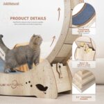 Cat Train Wheel, 33.9" Cat Operating Wheel for Indoor Cats with Quiet... - Image 4