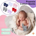 Toulite 12 Pairs Preemie Socks Child Ladies Boys Untimely Ruffle Flip C... - Image 4