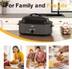 Sunvivi Roaster Oven with Self-Basting Lid,20 Quart Electrical Roaster w... - Image 5