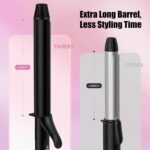 FARERY Lengthy Barrel Curling Iron 1 1/4 inch, 1.25 Inch Curling Iron for... - Image 4