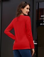 MAGCOMSEN Girls's Lengthy-Sleeve Crew-Neck Cotton T-Shirt Basic-Match Shi... - Image 5