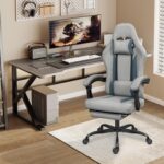 Breathable Material Gaming Chair with Footrest, Peak Adjustable Recreation C... - Image 3