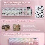 AULA F108 PRO - Wi-fi Mechanical Keyboard with Display screen & Knob,Full S... - Image 6