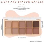 evpct 10 Colours Matte Nude Eye Shadow Palette Make-up for Older Ladies, ... - Image 4