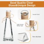 Glass Bud Vases Set of 12,Small Flower Vases for Centerpieces with Rop... - Image 4