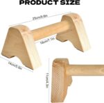 COODHI Premium Picket Push Up Bars, Non-Slip Base Joint-Pleasant Beech... - Image 3