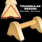 COODHI Premium Picket Push Up Bars, Non-Slip Base Joint-Pleasant Beech... - Image 4