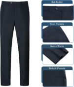 Males's Swimsuit Slim Match 2 Piece Fits for Males, Two Button Blazer Jacket Pa... - Image 5