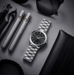 BUREI Males Watches Vogue Analog Stainless Metal Quartz Waterproof Wat... - Image 4