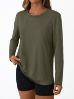 AUTOMET Ladies's Lengthy Sleeve Exercise Tops 2025 Fall Sports activities Solar Shirts S... - Image 4