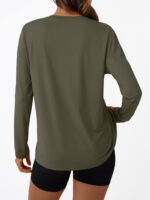 AUTOMET Ladies's Lengthy Sleeve Exercise Tops 2025 Fall Sports activities Solar Shirts S... - Image 5