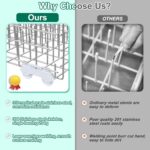 Upgraded 304 Stainless Metal W10311986 W10380384 Dishwasher Decrease Rack... - Image 9
