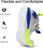 RUNSIDE Boys Women Sneakers, Lace up Children Tennis Footwear for Strolling/Run... - Image 5