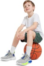 RUNSIDE Boys Women Sneakers, Lace up Children Tennis Footwear for Strolling/Run... - Image 7