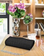 TINDTOP Clutch Purses for Girls, Formal Night Baggage Suede Shoulder En... - Image 8