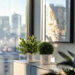 3 Pack Synthetic Vegetation in Cement Planter (11.42/10.83/9.21 Inch) - F... - Image 3