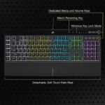 Corsair K55 RGB PRO Membrane Wired Gaming Keyboard – IP42 Mud and Spi... - Image 5