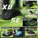 ATTACK SHARK X8 SE Wi-fi Gaming Mouse,55g Extremely-Light-weight Wired/B... - Image 3