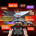 SANSUI 34 Inch 240Hz Curved Ultrawide UWQHD 3440x1440 Gaming Monitor, ... - Image 3