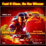 SANSUI 34 Inch 240Hz Curved Ultrawide UWQHD 3440x1440 Gaming Monitor, ... - Image 5