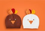 Mud Pie Child White Crochet Turkey Hats; 0-6M - Image 3