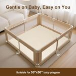 Child Play Mat for Flooring,50 x 50 Playpen Mat,Non-Slip Leather-based&Thick Foa... - Image 5