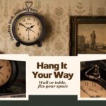 Classic Alarm Clock, 5 inch Battery Operated Silent Non Ticking Snooze... - Image 7