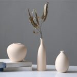 Abbittar Ceramic Vase Set of three, Minimalist Flower Vase for Rustic, Mod... - Image 3
