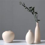 Abbittar Ceramic Vase Set of three, Minimalist Flower Vase for Rustic, Mod... - Image 5