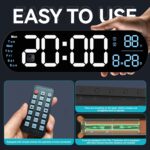 Digital Wall Clock Massive Show, 13.7 inch Massive Digital Wall Clock w... - Image 5